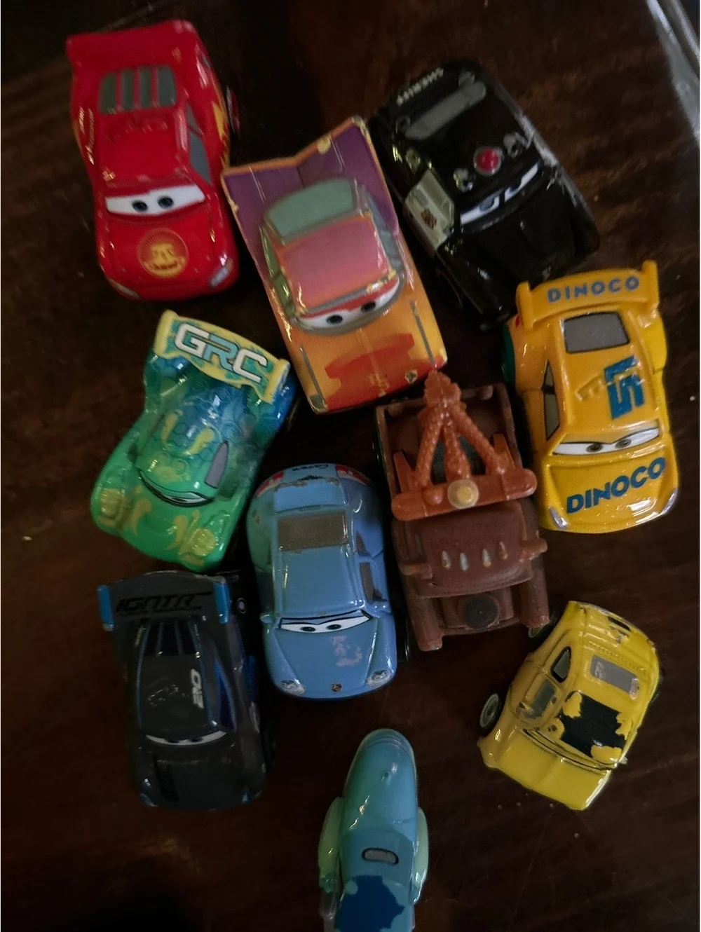 Set of Disney Pixar Cars Diecast Toy Vehicles